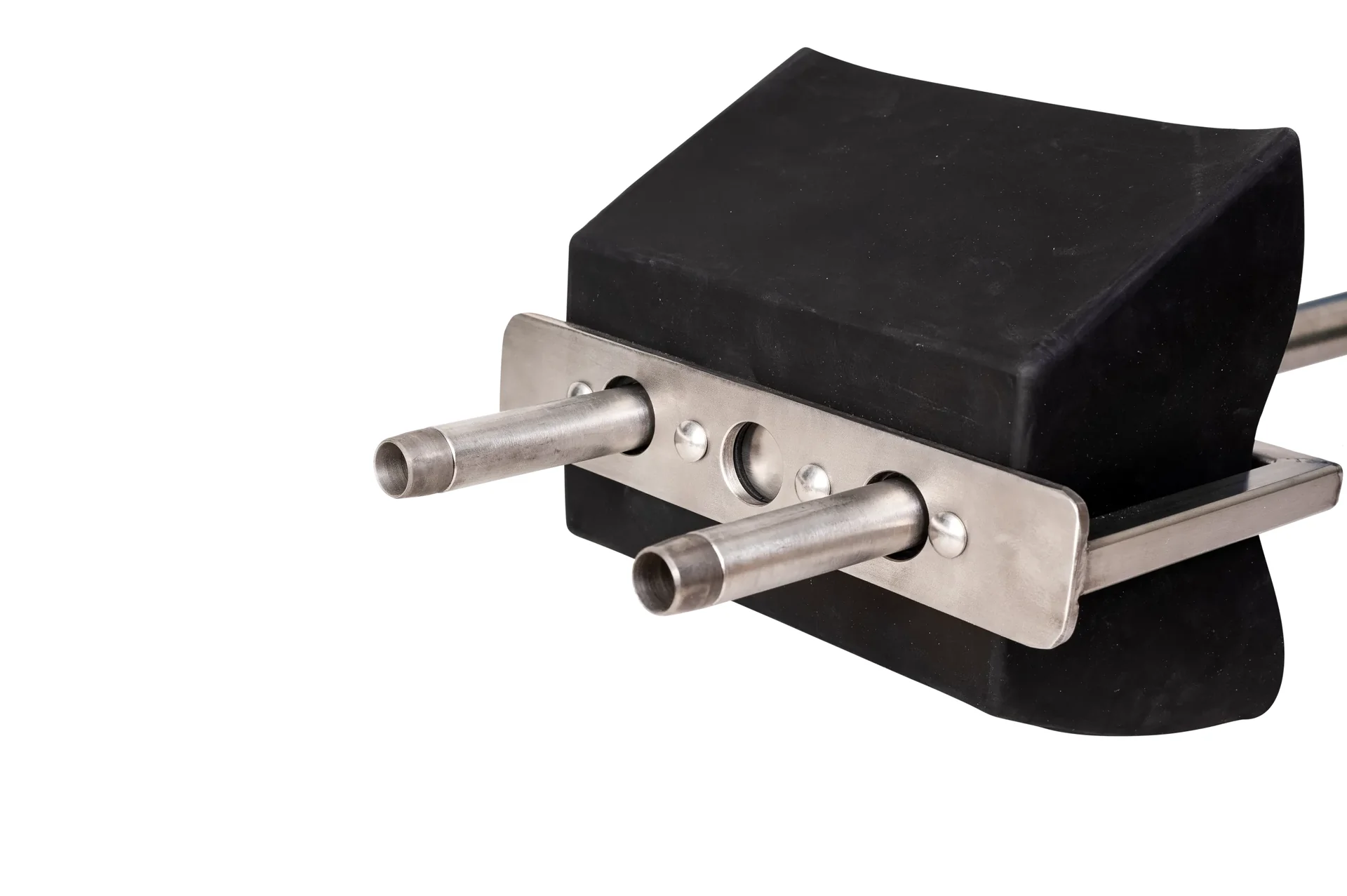 Rasenspecht Stahl 95cm, 2er Hohlspoon 20mm, mit Spoons & Auffangwanne