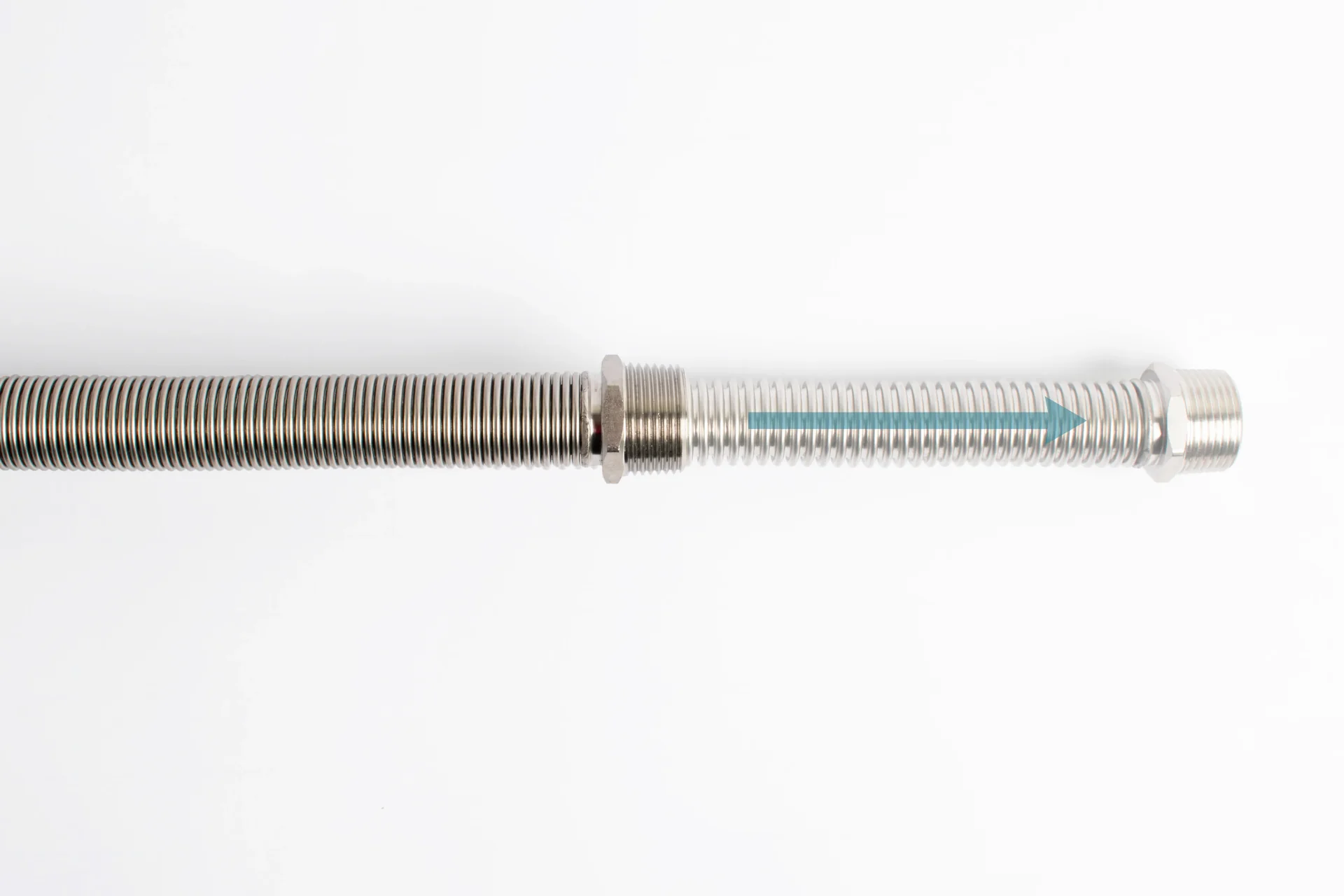 Flexibler Edelstahl Schlauch 1/2 Zoll, Wellenschlauch Edelstahl L500-1000