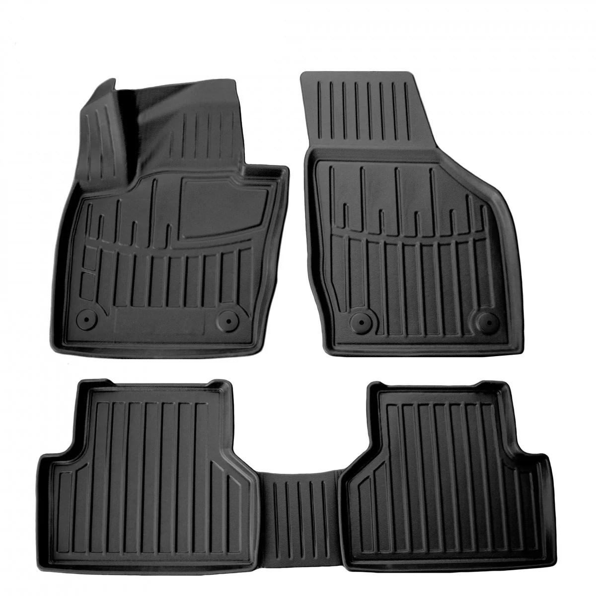 Gummifußmatten Audi Q3, 3D Auto Fußmatten Gummi, Audi Q3 8U (2011-2019), Passgenau
