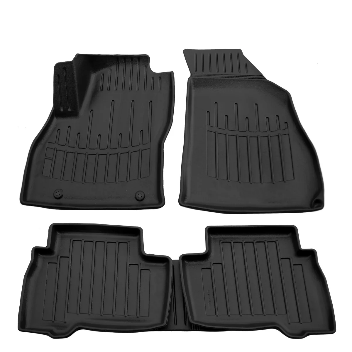 Gummifußmatten Auto 3D für FIAT Fiorino III (2008-2021), passgenau, geruchsfrei