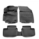 Fußmatten Auto 3D für FIAT Sedici (2006-2014), passgenaue Autofußmatten, Polyurethan, hoher Rand