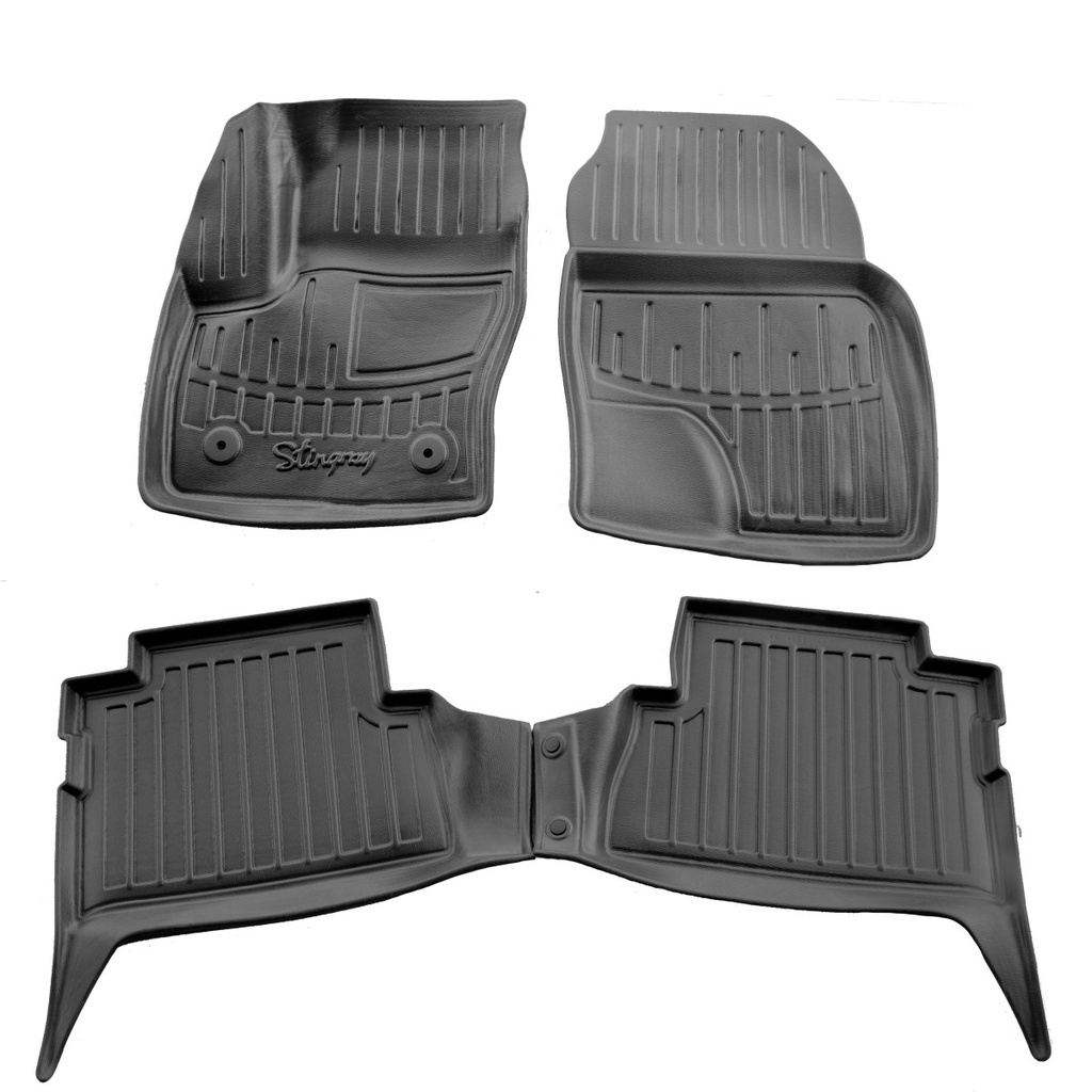 Gummimatten Auto für FORD C-Max (2010-2019) Benzinversion, 3D, passgenau, Polyurethan, geruchlos