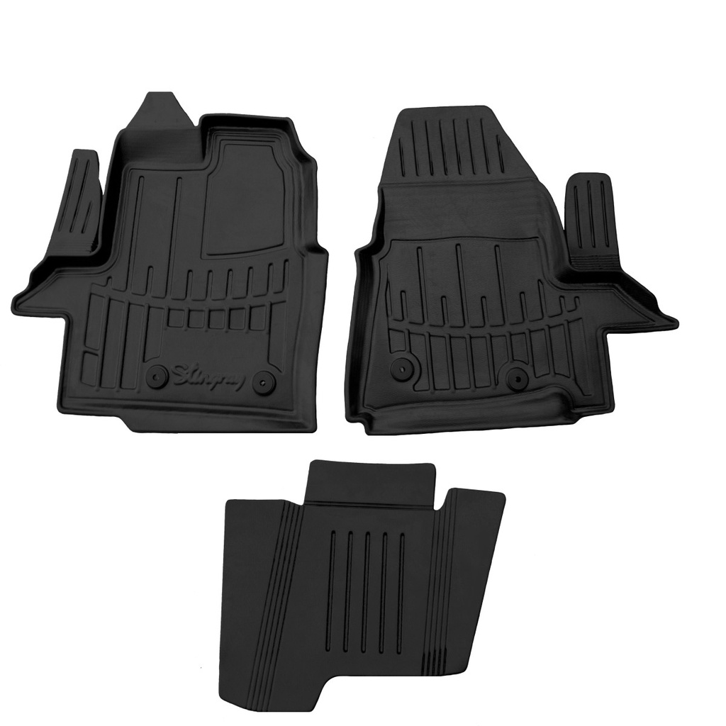 Gummifußmatten Auto, Fußmatten Auto 3D für FORD Transit Custom (2012-...), passgenaue Autofußmatten