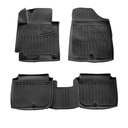 Fußmatten Auto, Gummimatten Auto 3D für Hyundai Elantra (MD) (2010-2015), passgenaue Autofußmatten, mit hohem Rand