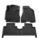 Gummifußmatten Auto für HYUNDAI Tucson (JM) (2004-2012), 3D, passgenau, Polyurethan, mit hohem Rand