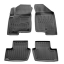 Gummifußmatten Auto für JEEP Patriot (2007-2016), 3D, passgenau, rutschfest, geruchsneutral, 2 Clips