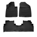 Fußmatten Auto, 3D Gummimatten für KIA Sorento III (2014-2020), passgenaue Autofußmatten