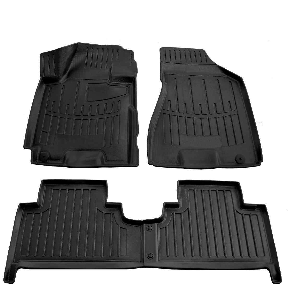 Fußmatten Auto, Gummimatten Auto 3D für KIA Sportage (JE) (2004-2010), passgenaue Autofußmatten