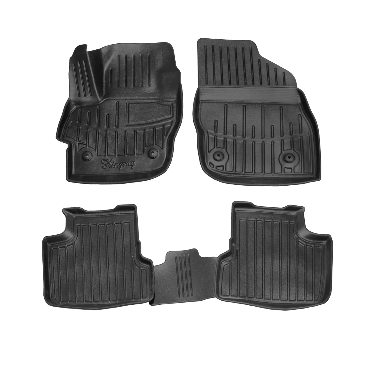 Fußmatten Auto für Mazda 3 (BL) (2008-2013), 3D Gummifußmatten, passgenau