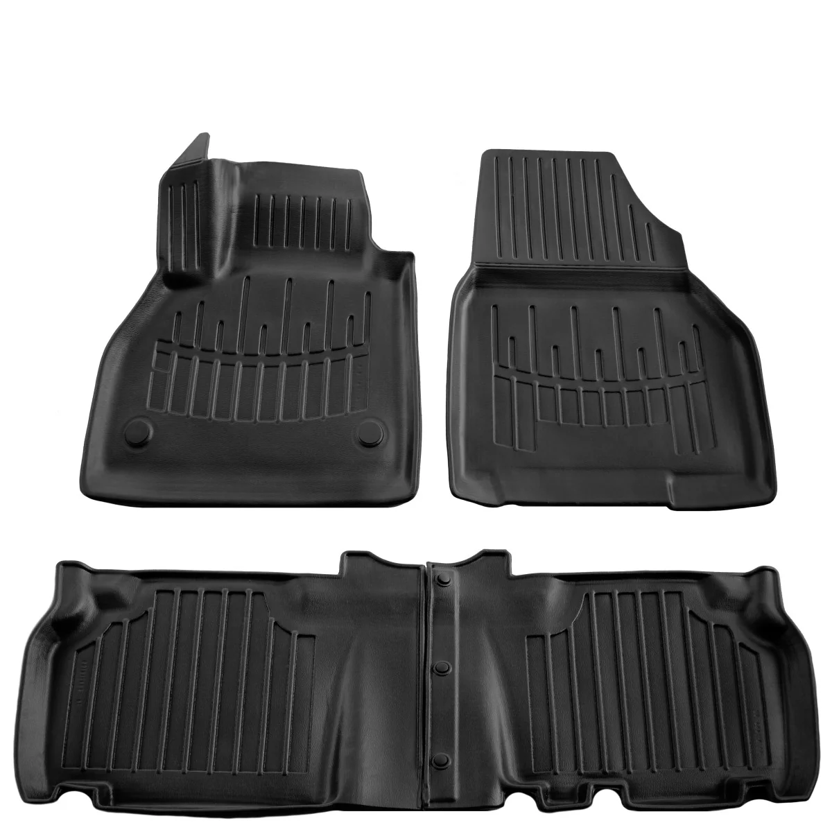 Gummifußmatten Auto für MERCEDES BENZ Citan W415 (2012-2020), 3D, passgenau, Polyurethan, robust