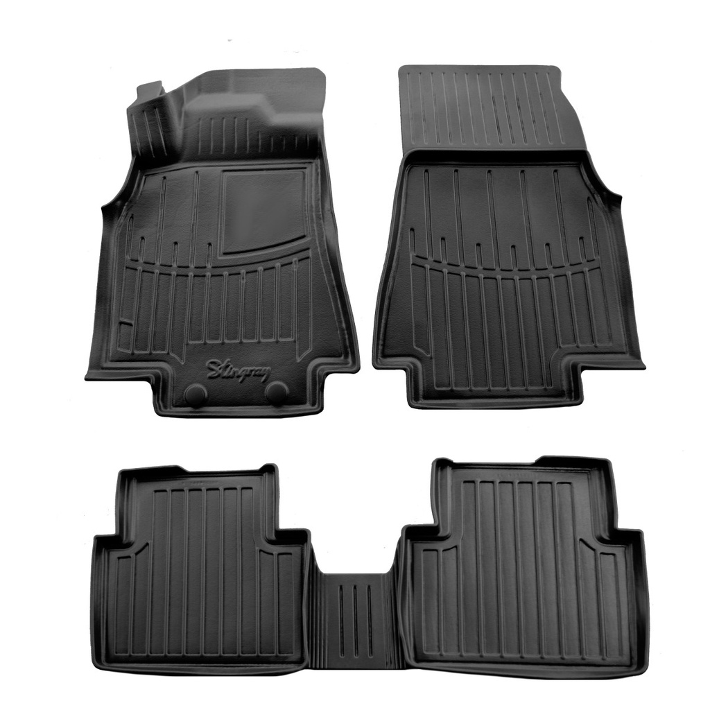 Gummifußmatten Auto 3D für Mercedes Benz W245 B (2005-2011), passgenau, mit Randwällen, geruchsneutral