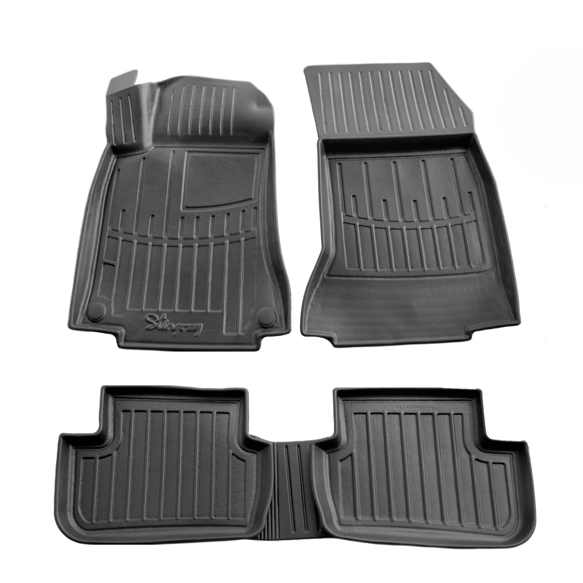 Fußmatten Auto, Gummimatten Auto 3D für Mercedes W246 B (2011-2018), passgenaue Autofußmatten