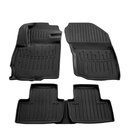 Gummifußmatten Auto 3D für Mitsubishi ASX (2010-...), passgenau, Set mit hohem Rand