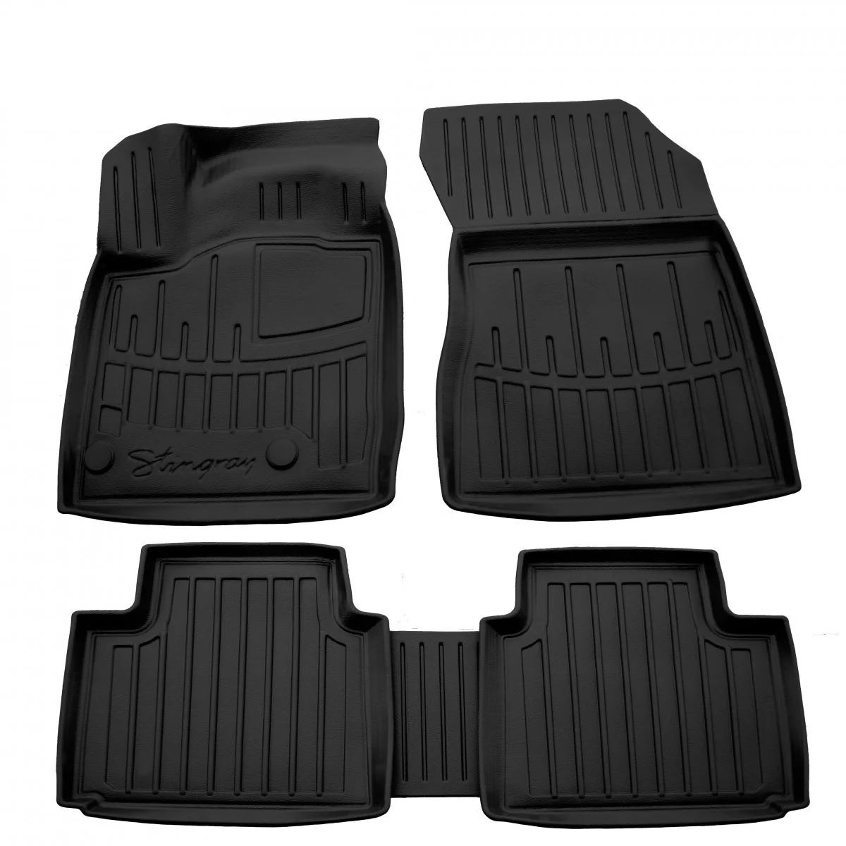 Gummifußmatten Auto für MITSUBISHI Outlander (2021-...), 3D, passgenau, Polyurethan Autofußmatten