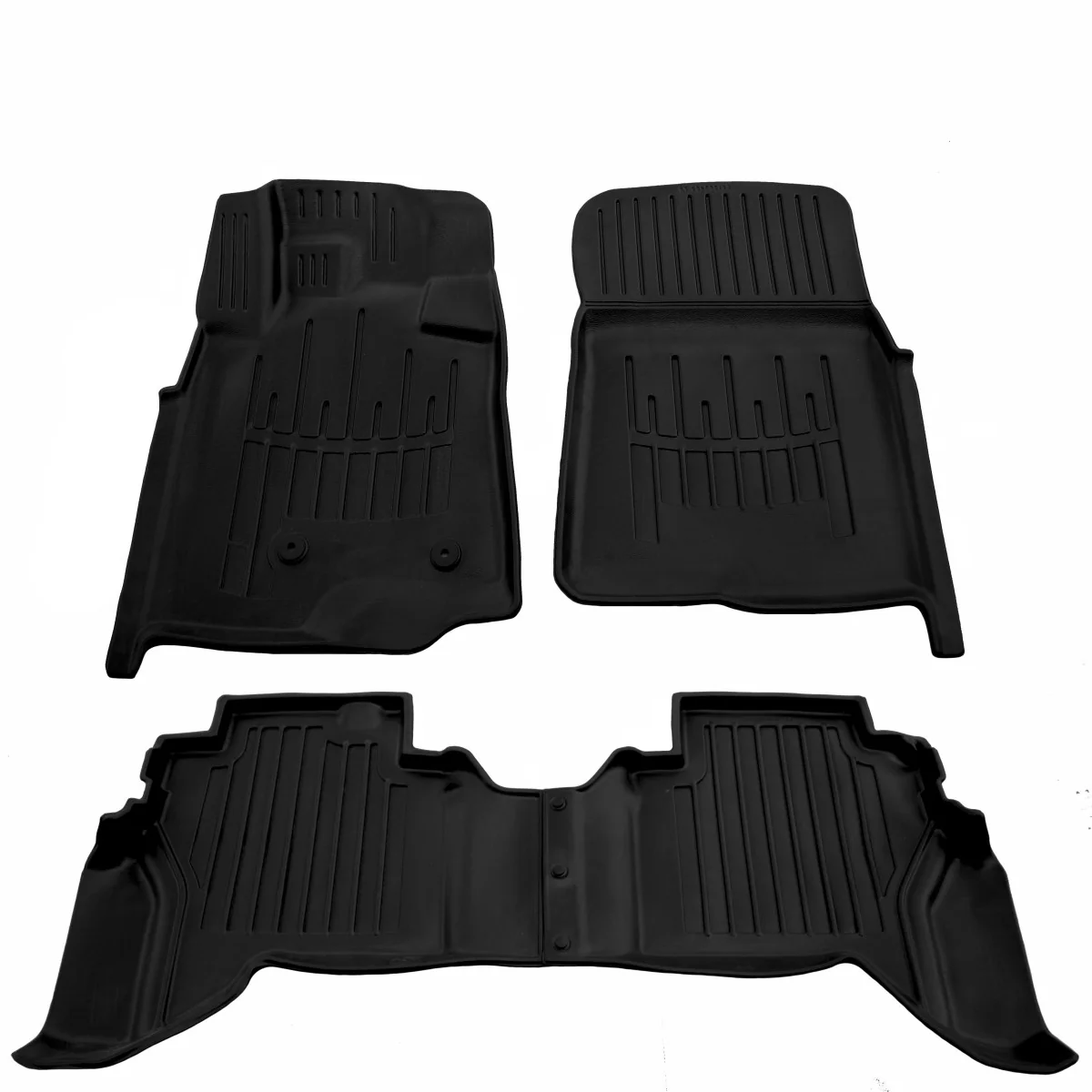 Gummifußmatten Auto 3D für MITSUBISHI Pajero Wagon IV (V80) (2006-...), passgenaue Autofußmatten