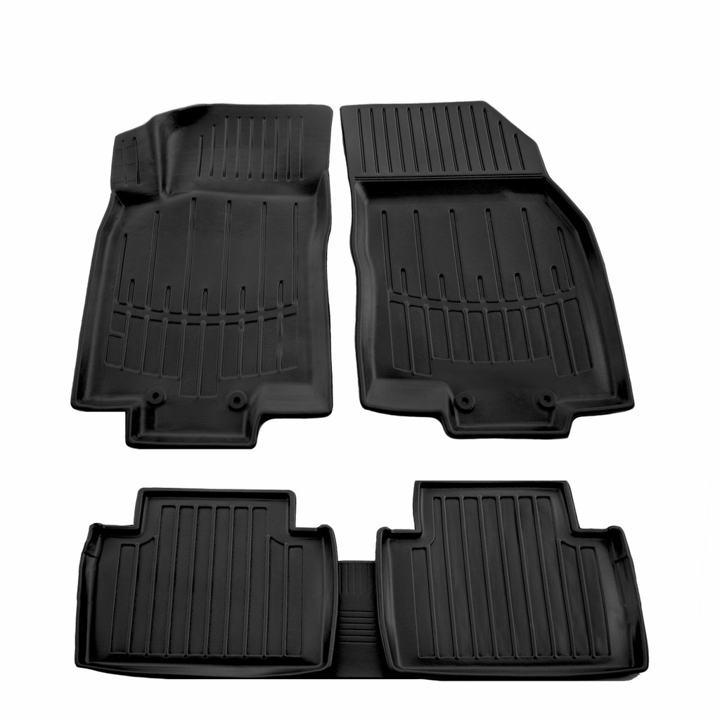 Gummifußmatten Auto, Autofußmatten Gummi 3D für NISSAN Rogue (T32) (2013-2020), passgenaue Autofußmatten