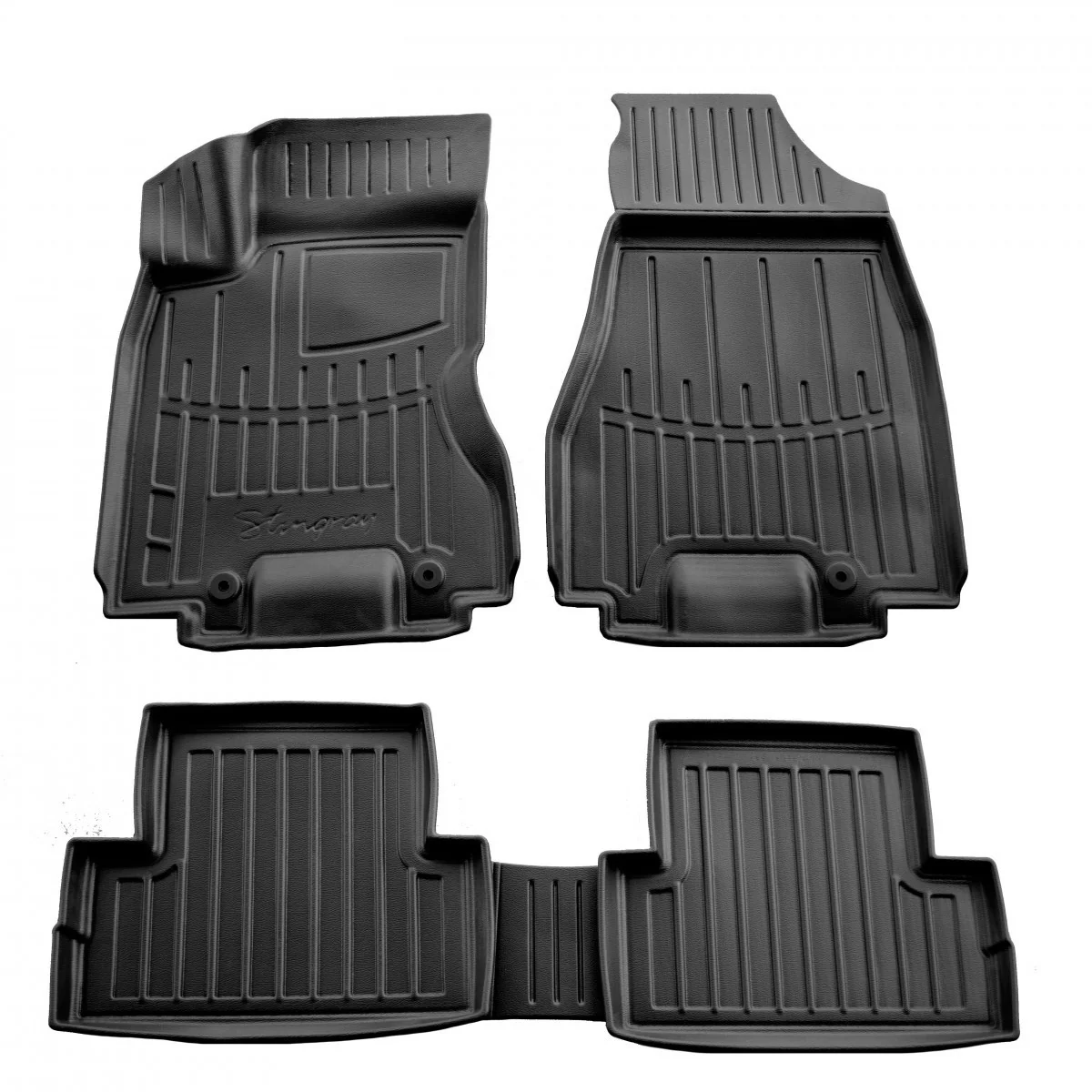 Gummifußmatten Auto für NISSAN X-Trail (T31) (2007-2014), 3D, passgenau, Autofußmatten