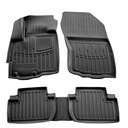 Gummifußmatten Auto, Fußmatten Auto 3D für Peugeot 4007 (2007-2013), passgenau, Polyurethan
