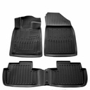 Fußmatten Auto, Gummifußmatten 3D für PEUGEOT 407 (2004-2011) Limousine, passgenau