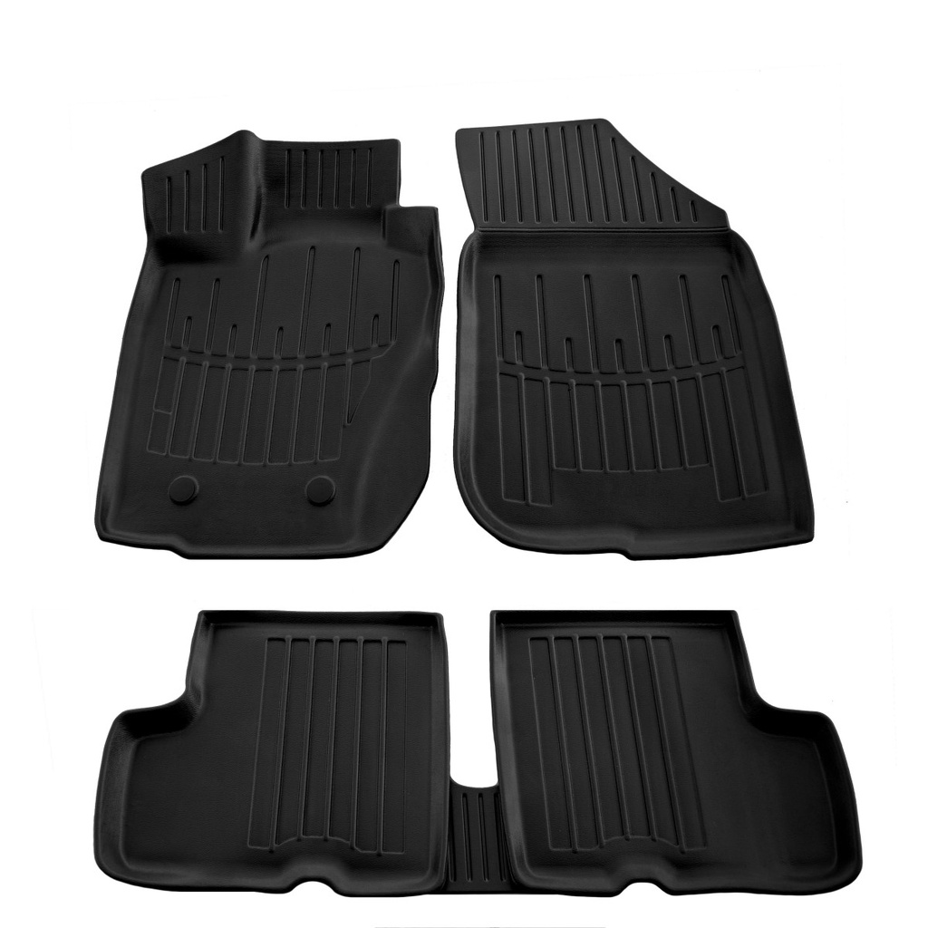 Gummifußmatten Auto für RENAULT Duster (2010-2015) 4WD, 3D, passgenau, geruchsneutral, rutschfest