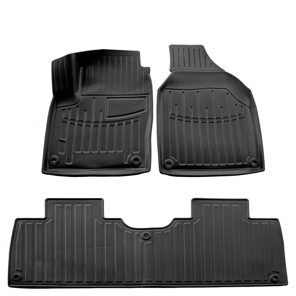Gummifußmatten Auto 3D für SEAT Alhambra I (7M) (1996-2010), passgenaue Fußmatten Set