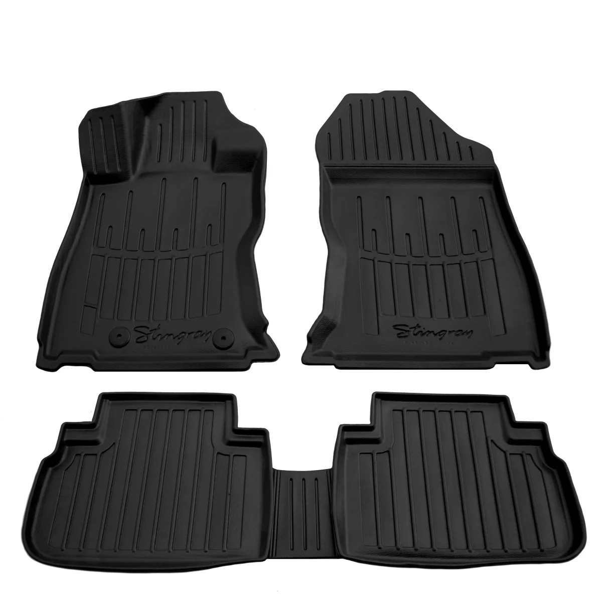 Gummifußmatten Auto für Subaru Forester (SK) (2018-...), 3D, passgenau, Hochrand, Polyurethan