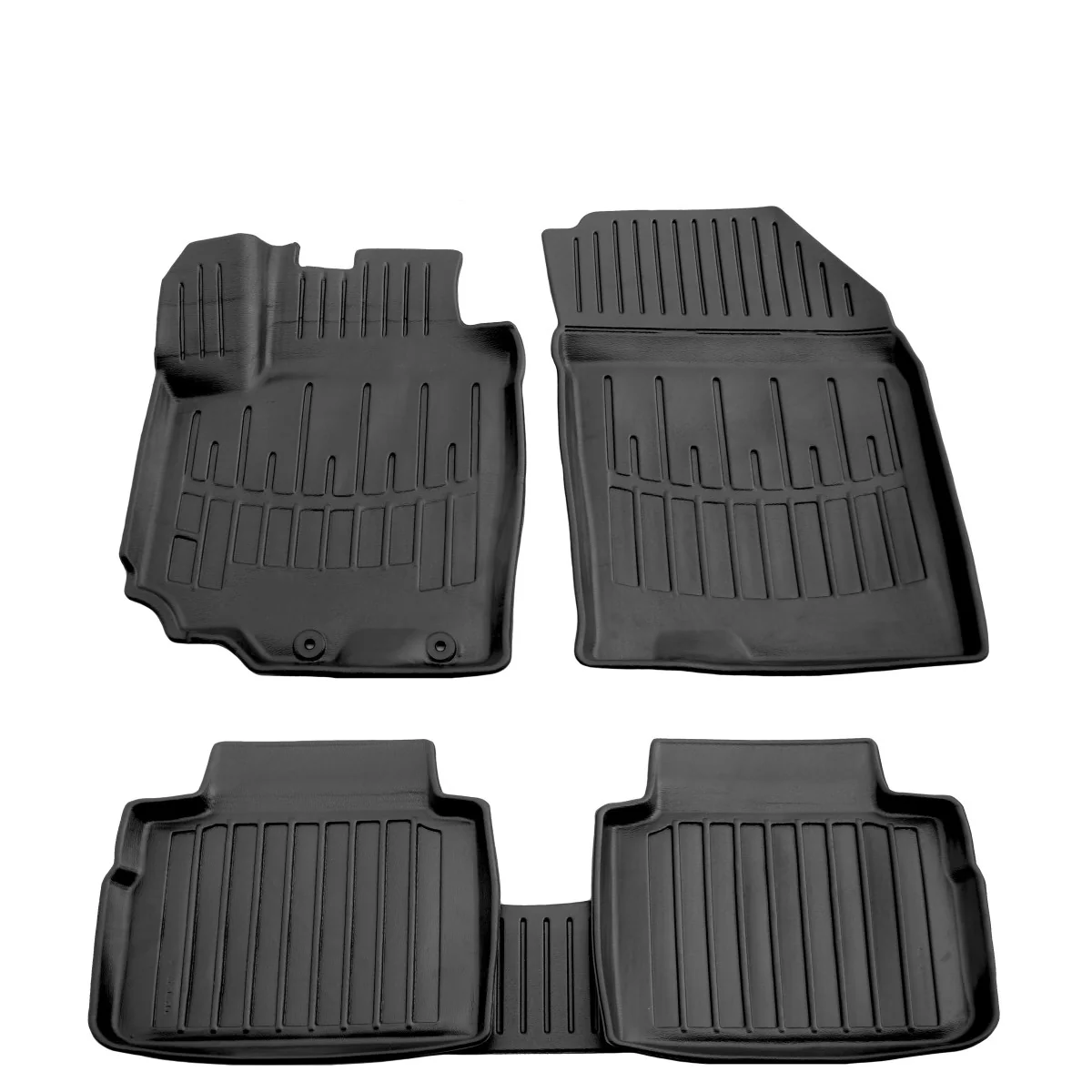 Gummifußmatten Auto für Suzuki SX4 II (2013-2021), 3D, passgenau, hoher Rand, geruchsneutral
