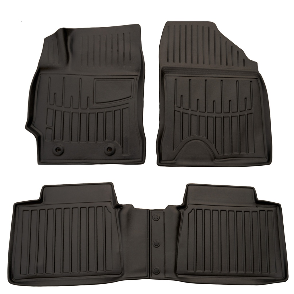 Gummifußmatten Auto 3D für TOYOTA Corolla (E160) (2012-2018), passgenau, Polyurethan, rutschfest