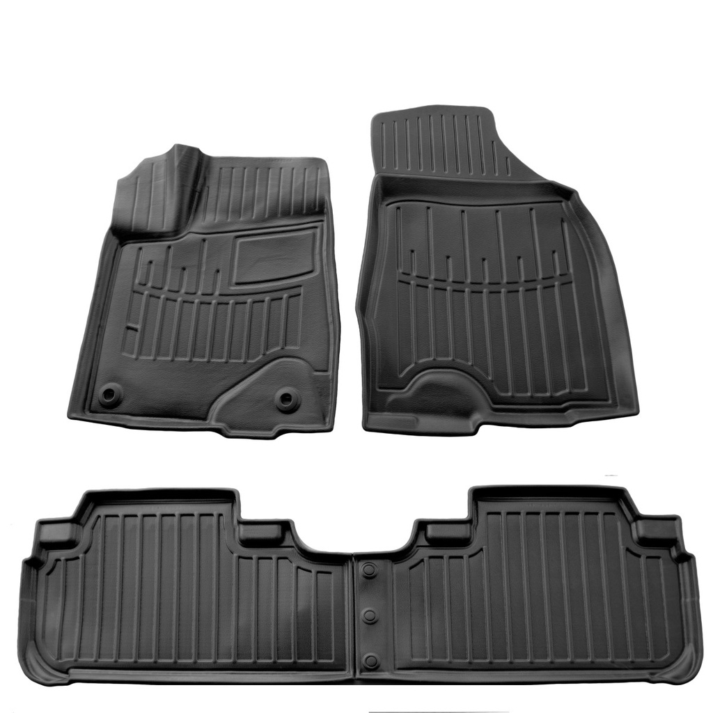 Gummifußmatten Auto für TOYOTA Highlander (XU50) (2013-2019), 3D, passgenau, geruchsneutral