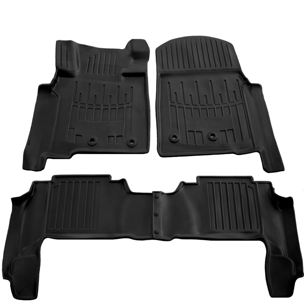 Fußmatten Auto, Gummimatten Auto 3D für TOYOTA Land Cruiser 200 (2007-2021), passgenaue Autofußmatten