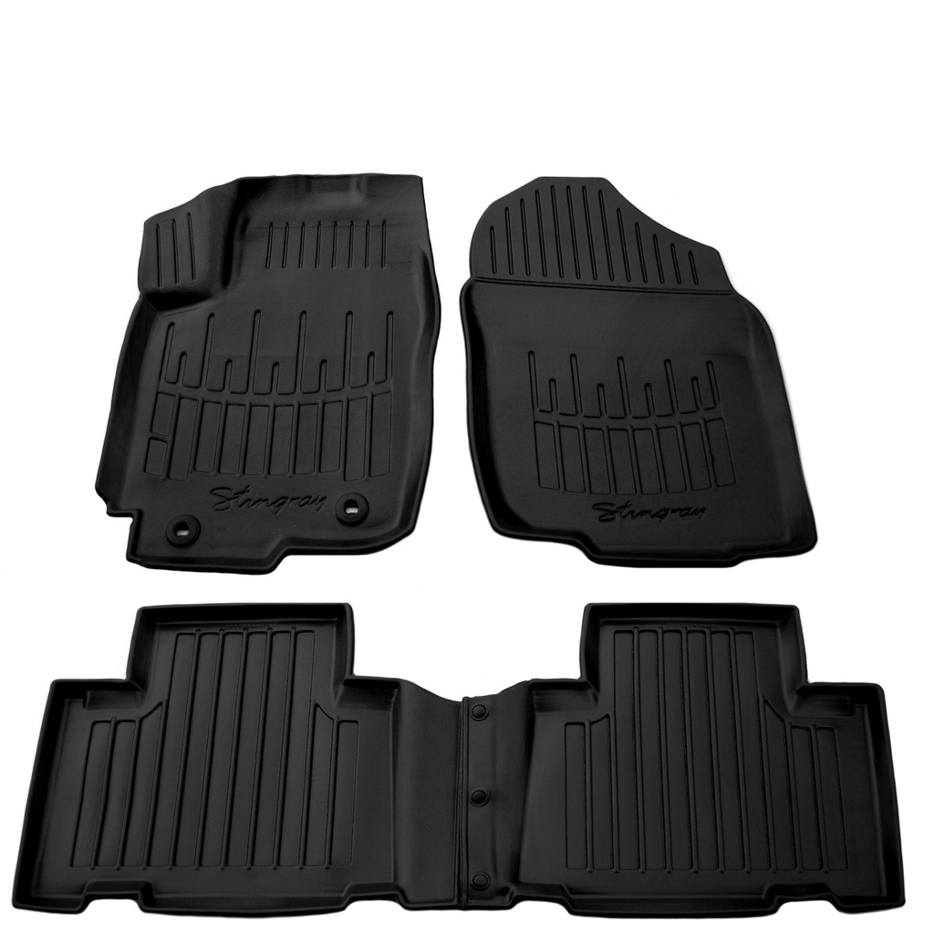 Gummimatten Auto für TOYOTA RAV 4 (XA40) (2013-2018), 3D, passgenau, mit hohem Rand, geruchsneutral