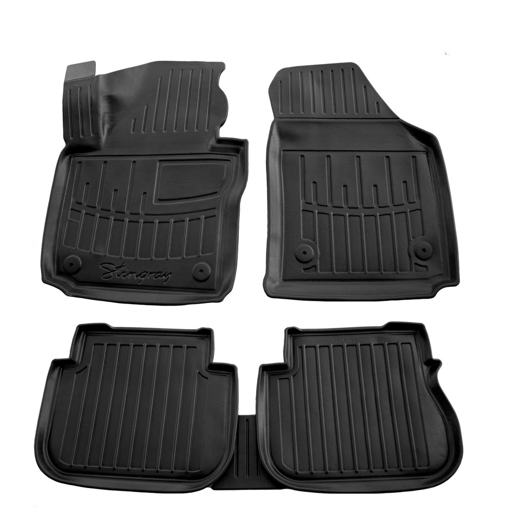 Gummifußmatten Auto für VOLKSWAGEN Caddy III (2K) (2003–2020), 3 Türen, 3D, passgenau