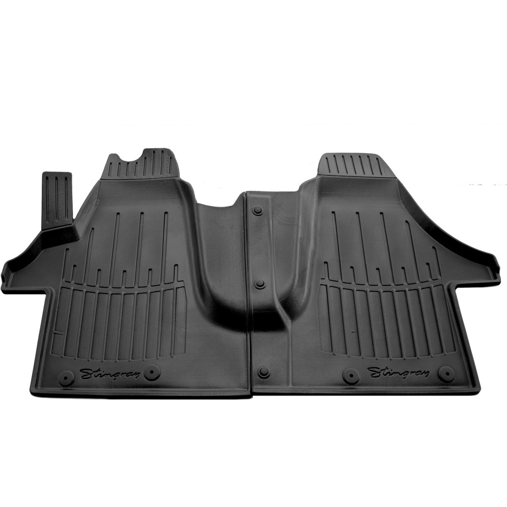 Fußmatten Auto, Gummimatten Auto 3D für VOLKSWAGEN T6 (1plus1) (2015-2021), passgenaue Autofußmatten, hohe Ränder
