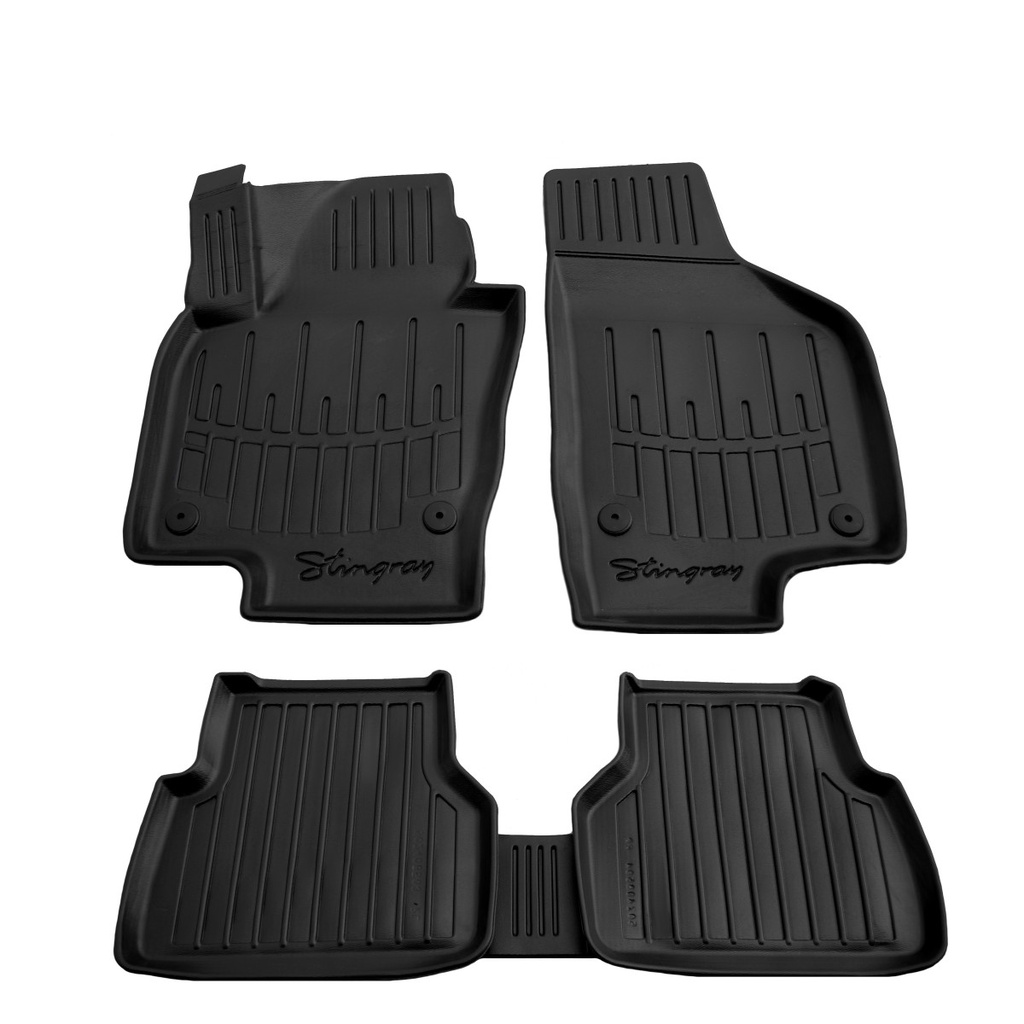 Fußmatten Auto, Gummifußmatten 3D für VOLKSWAGEN Tiguan I (2007-2015), passgenau