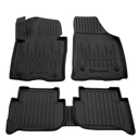 Gummifußmatten Auto für VOLKSWAGEN Touran I (2003-2015), 3D, passgenau, Polyurethan