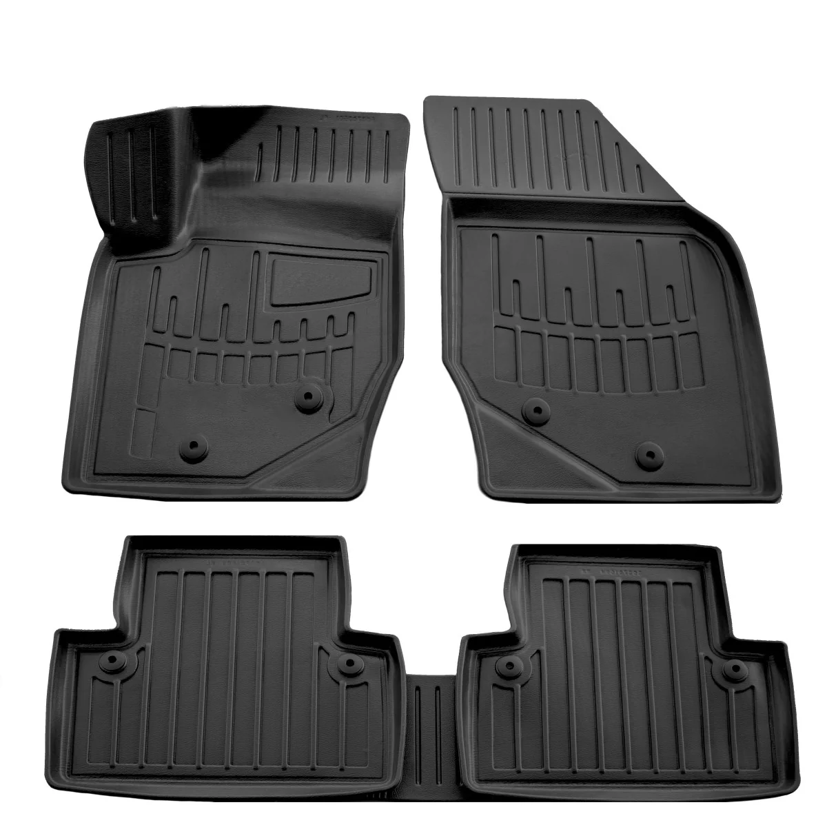 Fußmatten Auto, Gummimatten 3D für VOLVO XC90 (2002-2014), passgenaue Autofußmatten, Polyurethan, mit hohem Rand