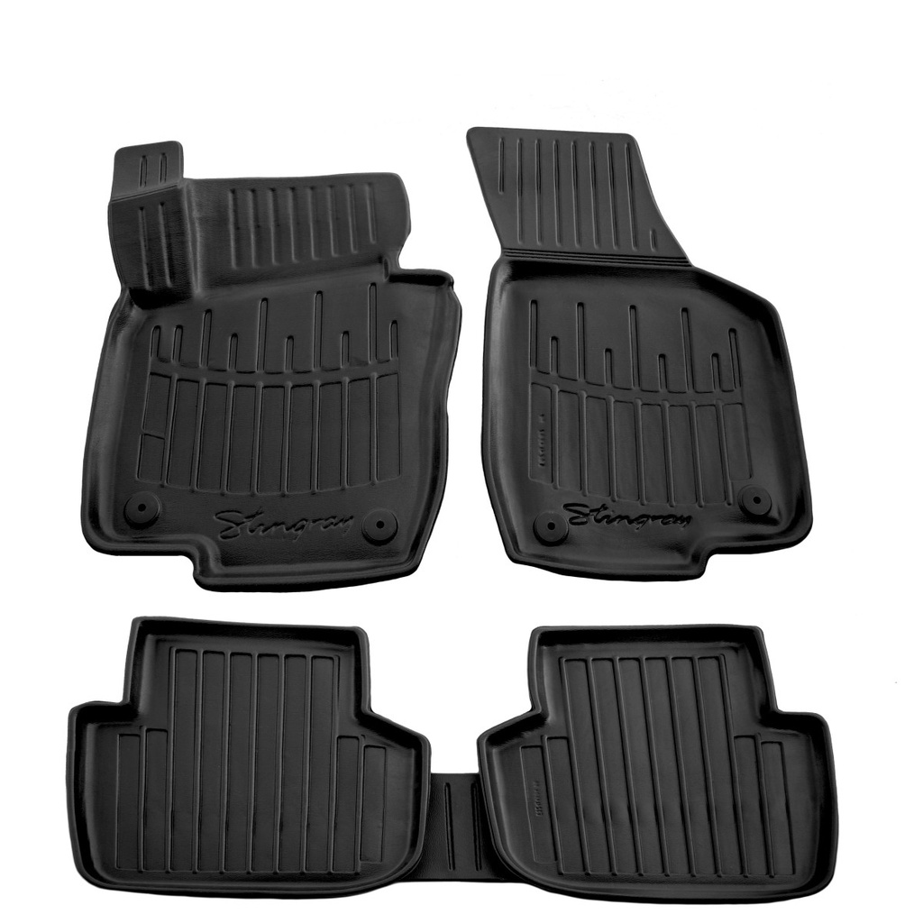 Gummifußmatten Auto für VW Passat B7 USA Modelle 2011-2018, 3D, passgenau, Polyurethan, hohe Seitenkanten