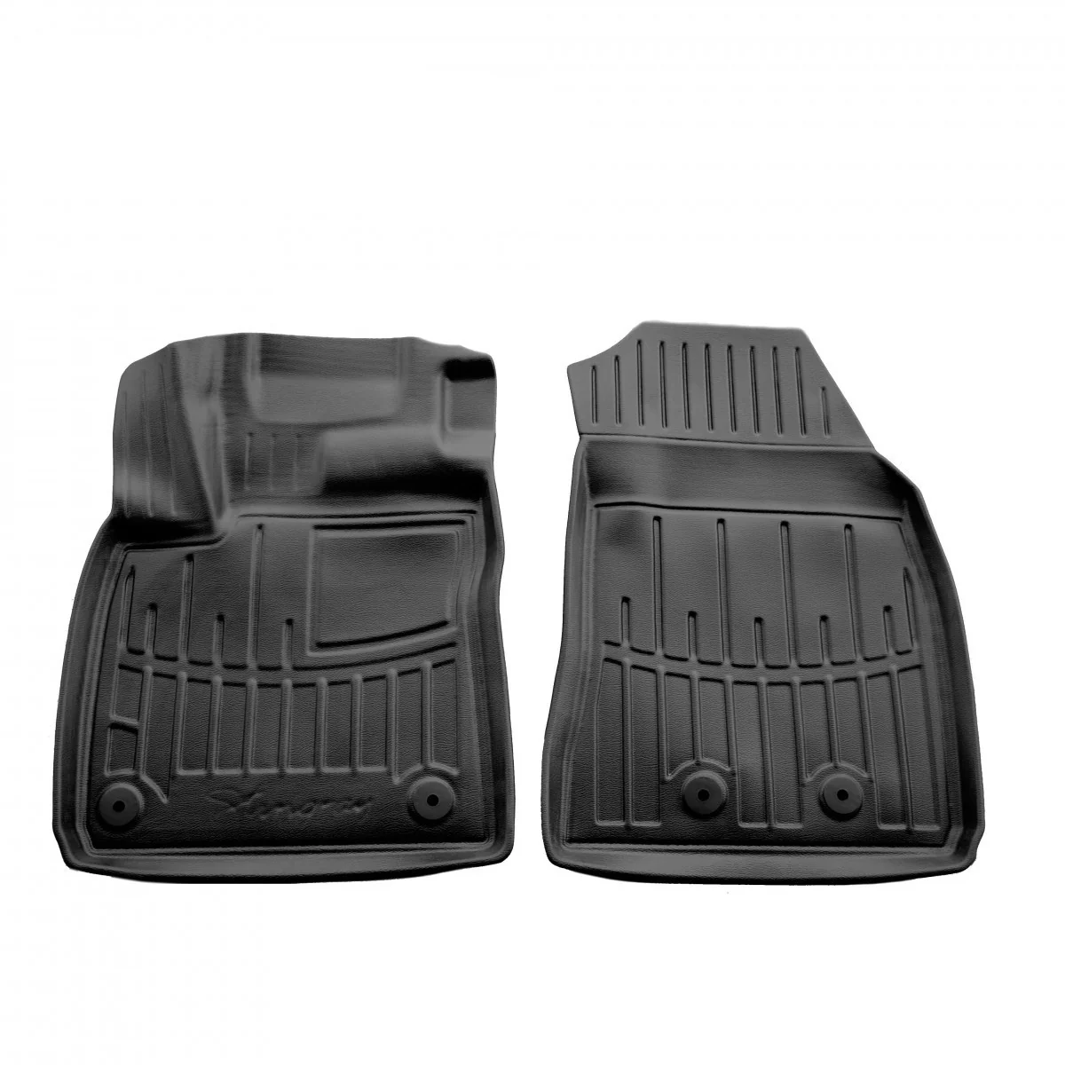 Gummifußmatten Auto, 3D für Ford Transit Courier (ab 2014), vorne, passgenau, mit hohem Rand