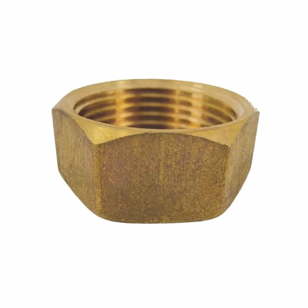 "Messing Fittings, Gewindefitting Messing, Messing Kappe, 3/8 Zoll IG image"