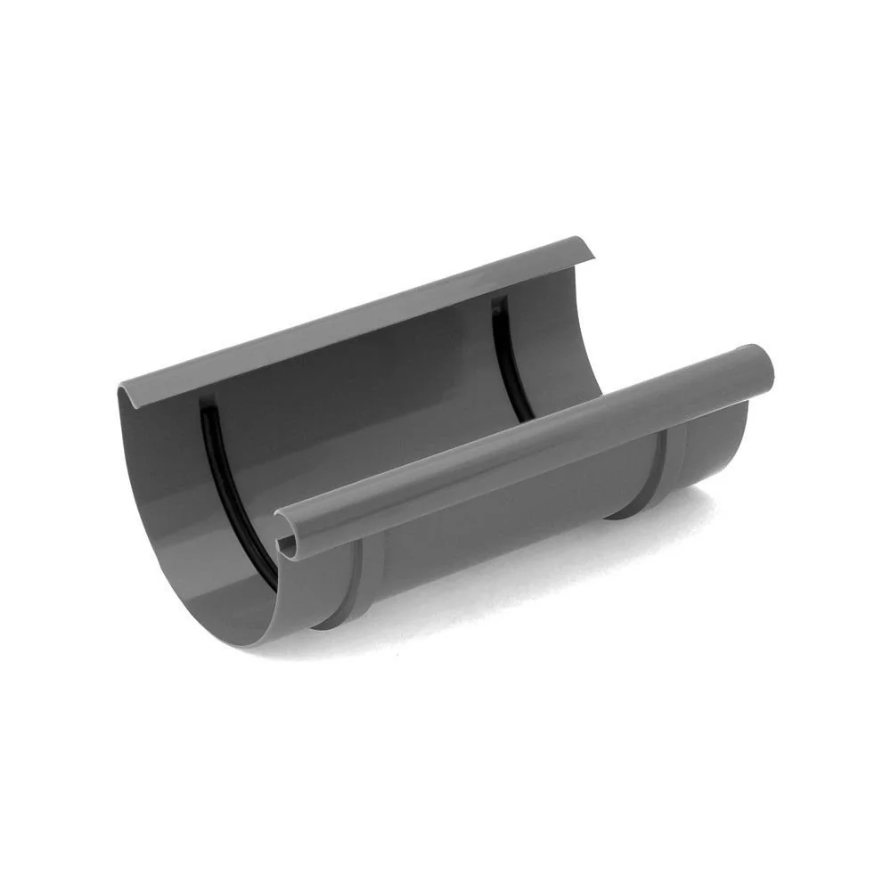 "Rinnenverbinder graphit, Dachrinne 75mm, Regenrinne Zubehör image"