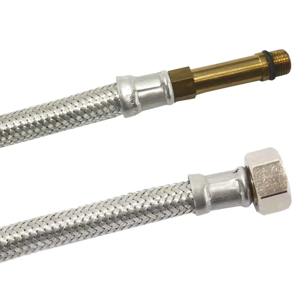 "Panzerschlauch, Flexschlauch, DN8, 1000mm, Edelstahlumflechtung image"