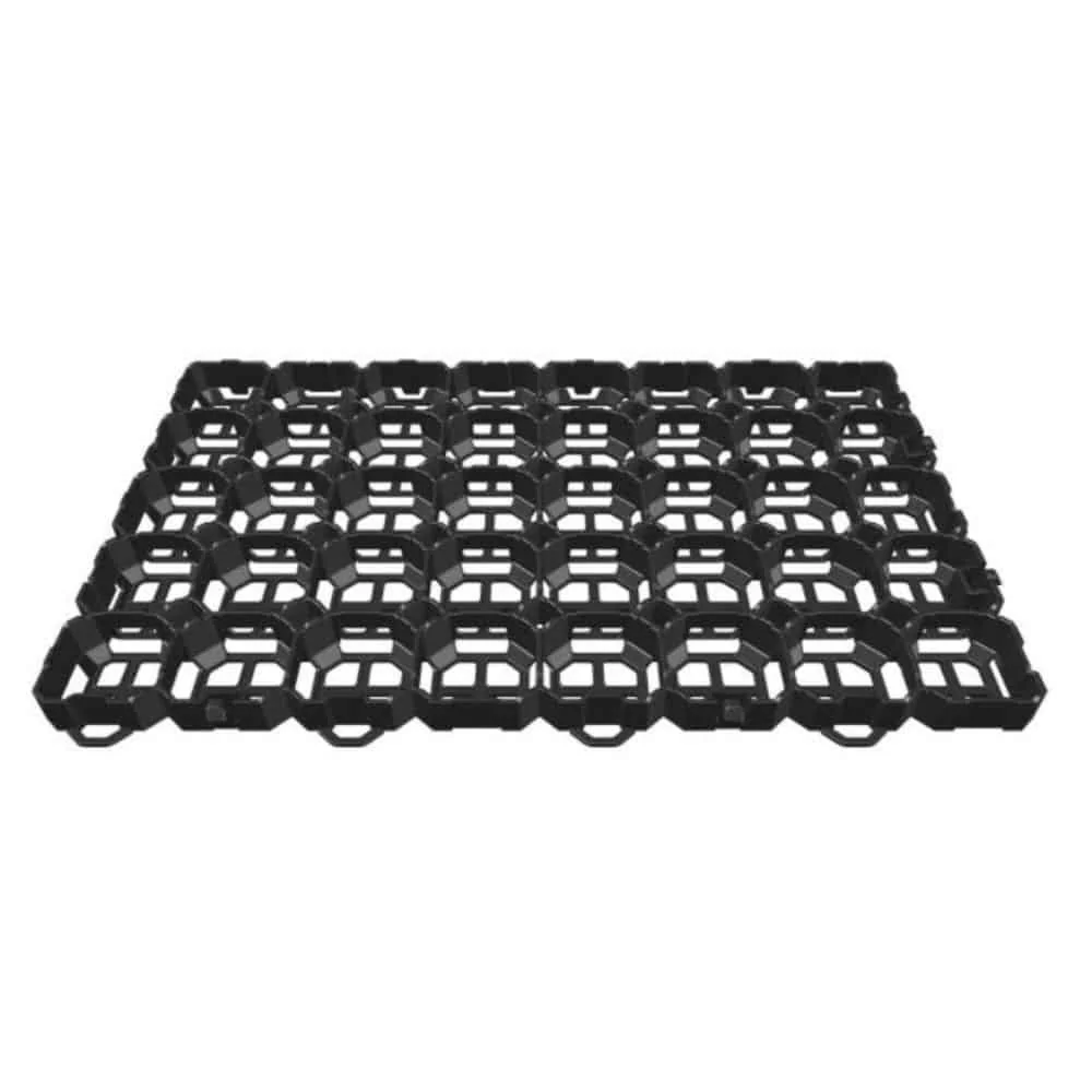 "Rasengitter Schwarz, Rasenwaben, Befahrbar, RKP6 - Stabil und Umweltneutral 57x38x4cm image"