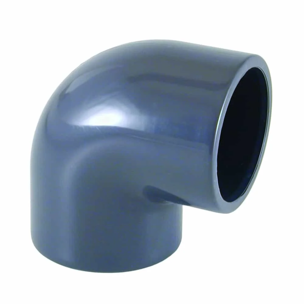 "PVC Winkel 90 Grad, Muffe 40mm, PVC-U Fitting PN16 image"