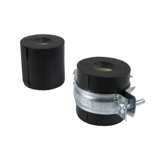 "Rohrträger mit Schelle INSUL-TUBE für 35-mm-Rohre, 32 mm Dämmdicke, schwarz, 1 Stück image"