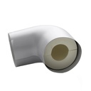 Rohrbogen-Isolierung ISOTUBE für 42-mm-Rohre, 40 mm Dämmdicke, PU-Schaum mit PVC-Ummantelung
