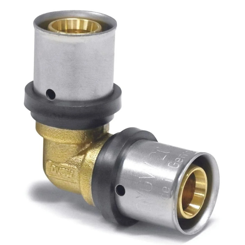 "Pressfitting Winkel 90 Grad, 26 x 3 mm, Verbundrohr Pressfitting image"