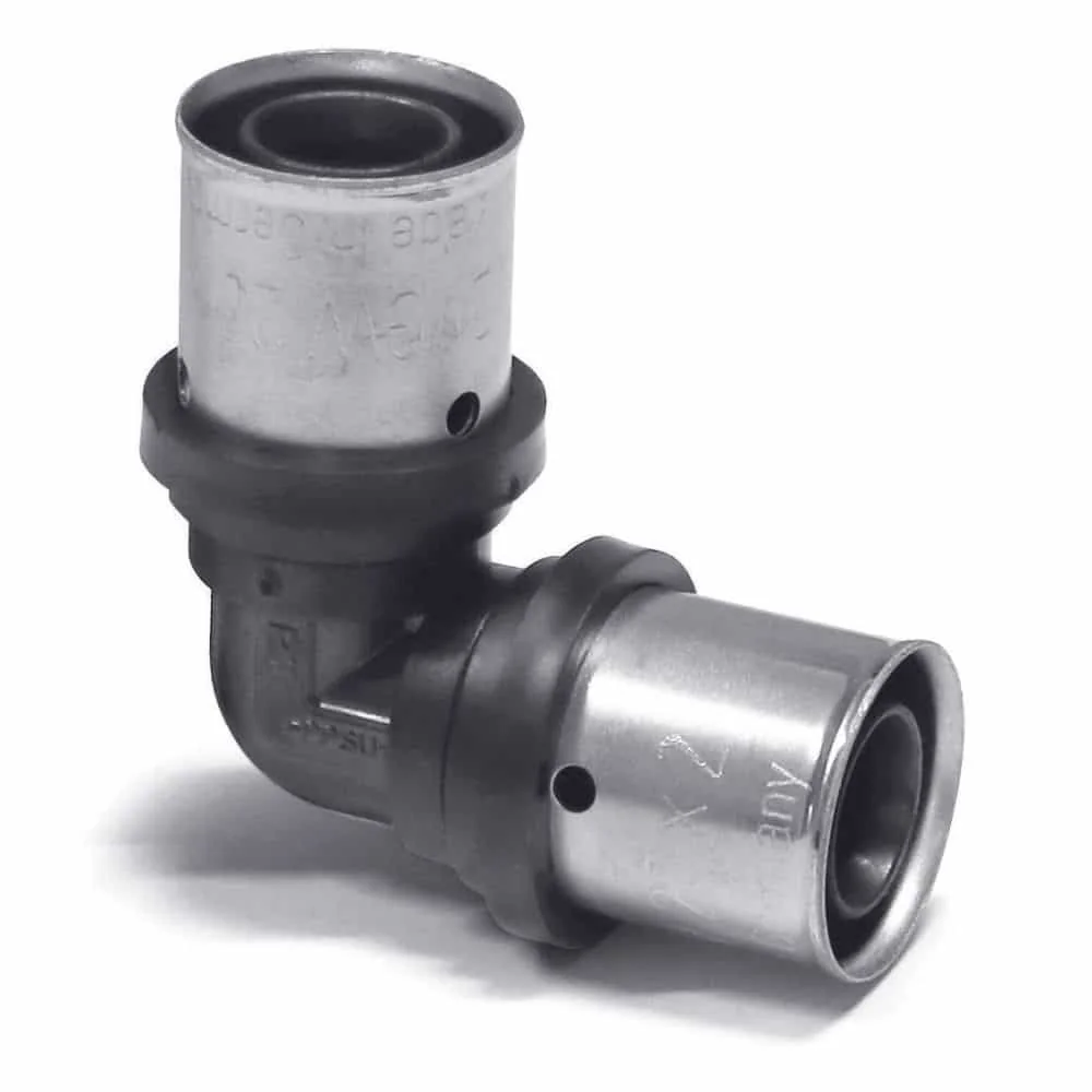 "PPSU Pressfitting, Pressfitting Winkel, 90 Grad, Kunststoff image"