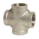 Edelstahlfitting, Gewindefitting Edelstahl, Kreuzstück 90°, 3/8" IG, V4A Fitting