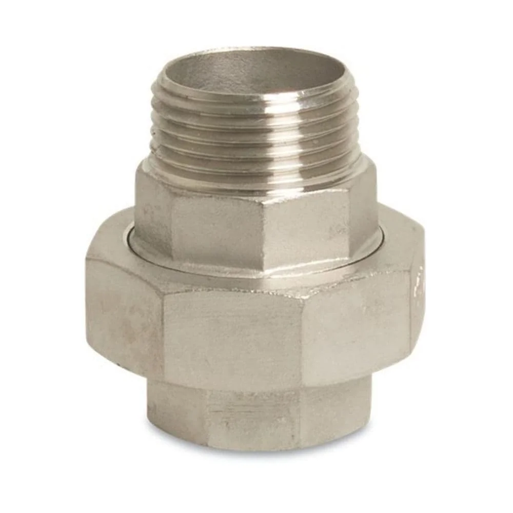 "Gewindefitting Edelstahl Verschraubung 1 1/4" IG x 1 1/4" AG Typ konisch image"