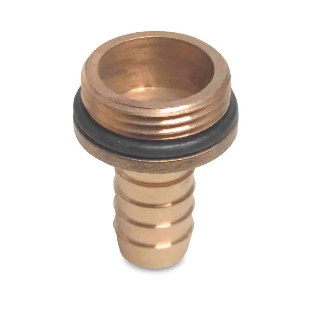 "Messing Schlauchtülle mit O-Ring 3/4" AG 20 mm image"